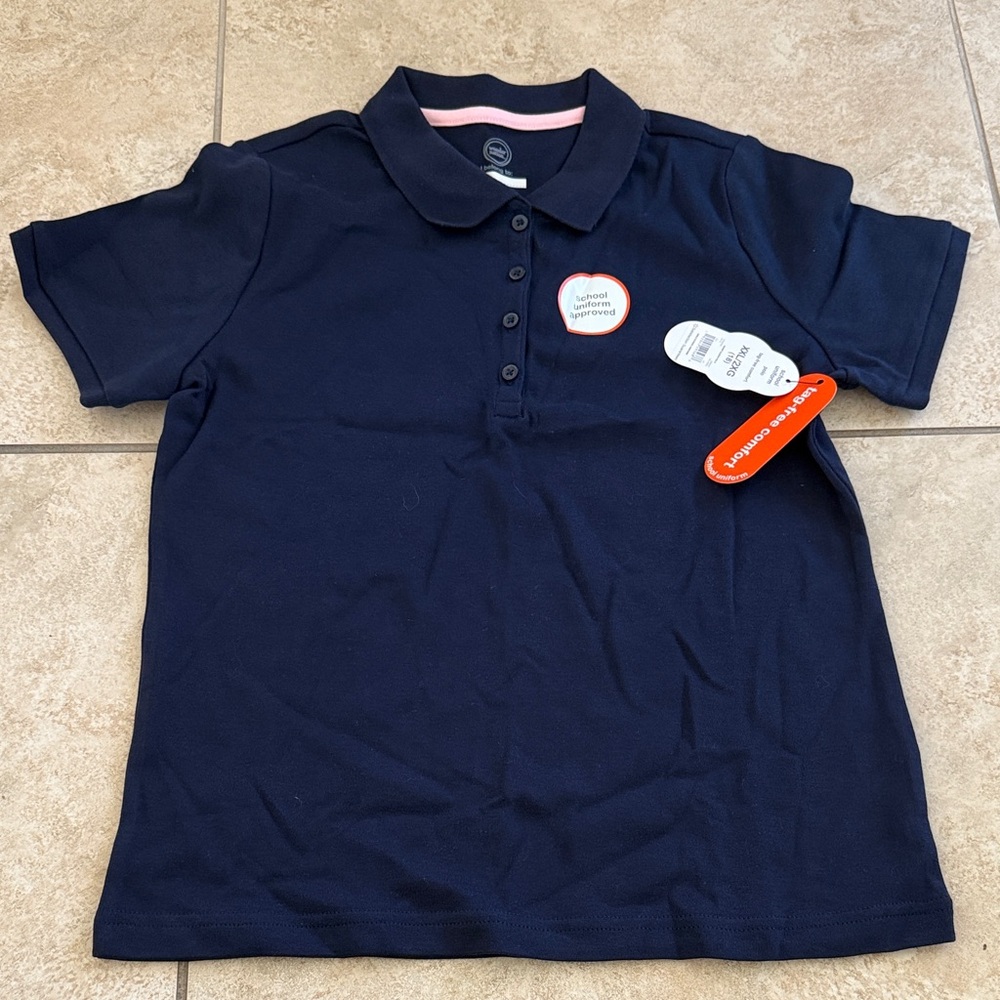 Navy Blue Kids Polo Shirt